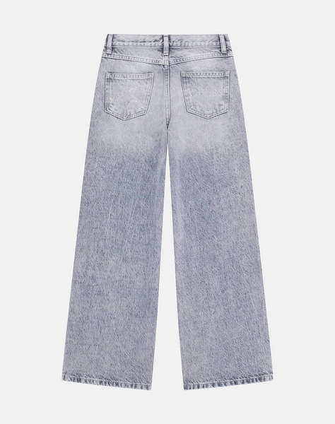 GUESS GREY RGD DNM 90S PANTS W/STARS PANTALONI DE COPII GIRL