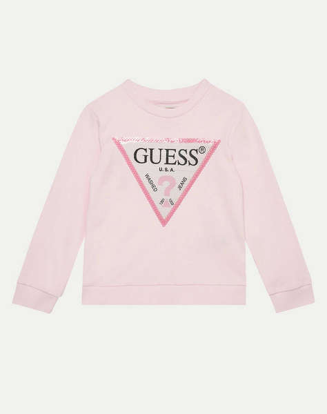 GUESS LS ACTIVE TOP - MID ORG CO UNBRUSH FLEECE 290 BLUZA DE COPII GIRL