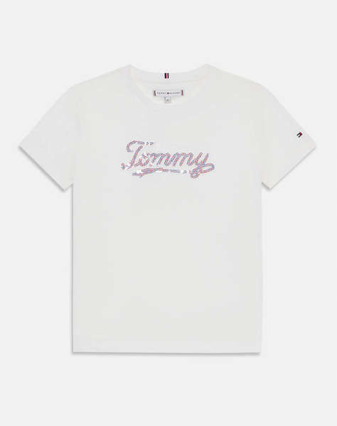 TOMMY HILFIGER TOMMY SCRIPT SEQUINS TEE SS
