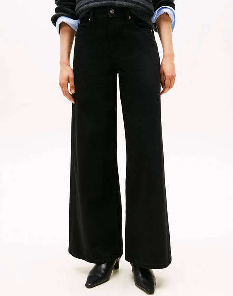 TOMMY HILFIGER DNM BLACK 70''s WIDE LEG HW