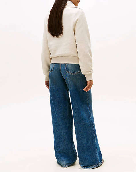 TOMMY HILFIGER CLASSIC SCRIPT FLEECE HALF-ZIP