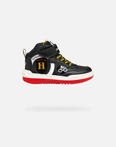 GEOX J BUZZERLIGHT D - GBK+NYLON