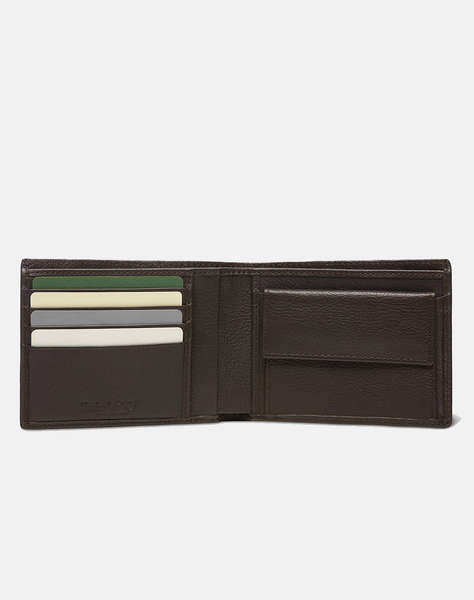 TIMBERLAND KENNEBUNK Kennebunk Leather Large Bi-Fold Wallet (Dimensiuni: 13 x 9.6cm.)
