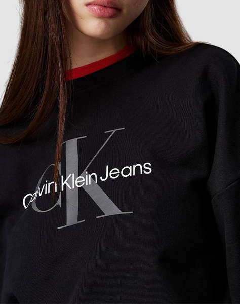 CALVIN KLEIN JEANS LS MONOLOGO FRENCH TERRY RLXD CN