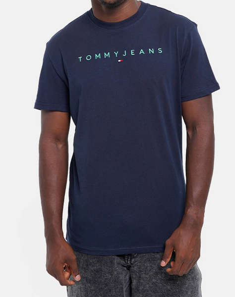 TOMMY JEANS TJM REG LINEAR LOGO TEE EXT