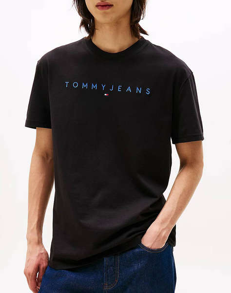 TOMMY JEANS TJM REG LINEAR LOGO TEE EXT