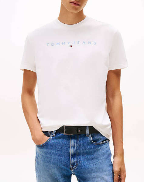 TOMMY JEANS TJM REG LINEAR LOGO TEE EXT