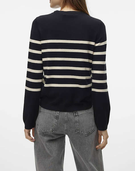 VERO MODA VMSABA PLAIN LS O-NECK PULLOVER GA NOOS