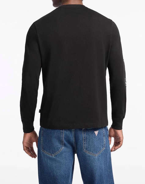 GUESS JEANS GJ CN LS REG PRINT ON SLEEVE BLUZA DE BARBATI