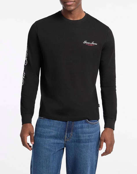 GUESS JEANS GJ CN LS REG PRINT ON SLEEVE BLUZA DE BARBATI