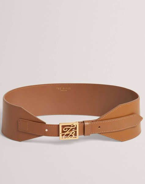 TED BAKER ANIIKAA TB Script Leather Waist Belt