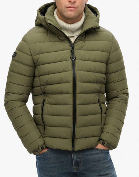 SUPERDRY D1 SDSW HOODED FUJI PADDED JACKET GEACA DE BARBATI