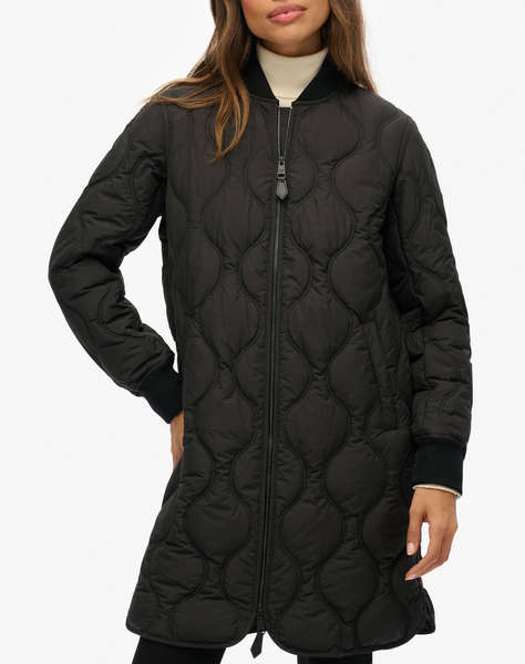 SUPERDRY D1 STUD LONG QUILTED LINER JACKET GEACA DE DAMA