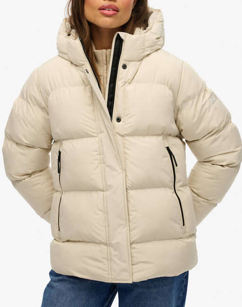 SUPERDRY D1 SDSW HOODED 5 BAFFLE SPORTS PUFFER GEACA DE DAMA