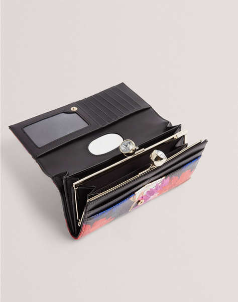 TED BAKER AMALIAH Printed Rose Detail Bobble Purse (Dimensiuni: 19 x 10 x 4cm.)