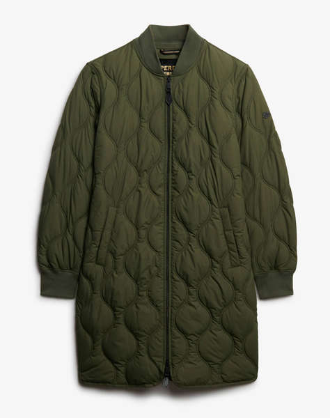 SUPERDRY D1 STUD LONG QUILTED LINER JACKET GEACA DE DAMA