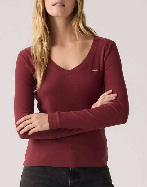 LEVIS ESSENTIAL HM LS VNECK