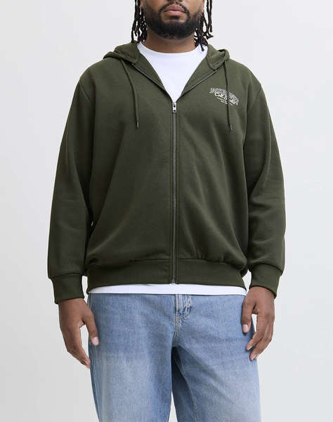 JACK&JONES JJMAKOTO SWEAT ZIP HOOD PLS