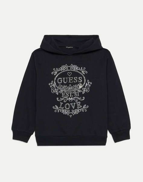 GUESS HOODED LS ACTIVE TOP FLEECE COPII GIRL