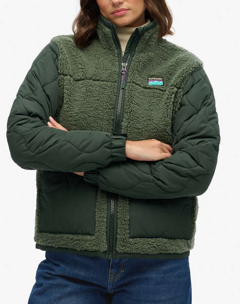 SUPERDRY D1 OVIN FLEECE HYBRID JACKET GEACA DE DAMA