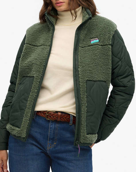 SUPERDRY D1 OVIN FLEECE HYBRID JACKET GEACA DE DAMA