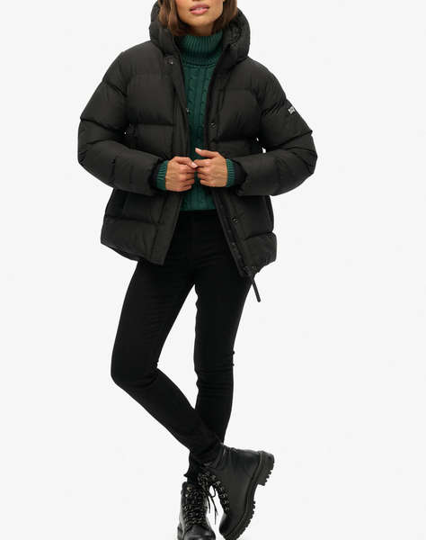 SUPERDRY D1 SDSW HOODED 5 BAFFLE SPORTS PUFFER GEACA DE DAMA
