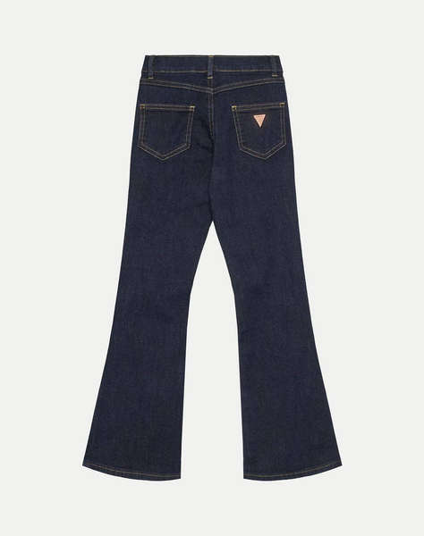 GUESS STRETCH DENIM FLARE FIT PANTS PANTALONI COPII GIRL