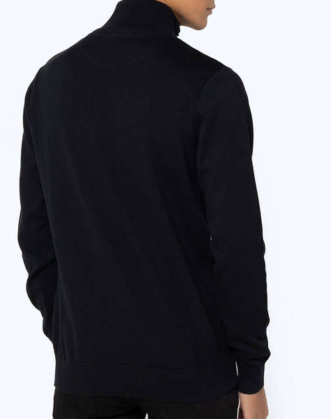 BOSTONIANS Pulover DIN BUMBAC HALF-ZIP REGULAR FIT