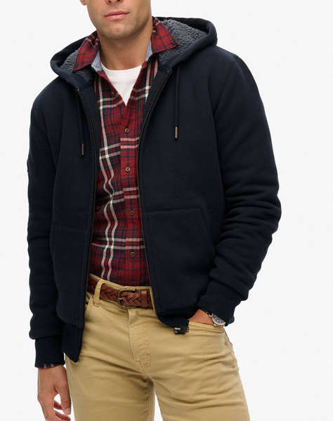 SUPERDRY D1 BORG LINED ZIPHOOD JACKET DE BARBATI