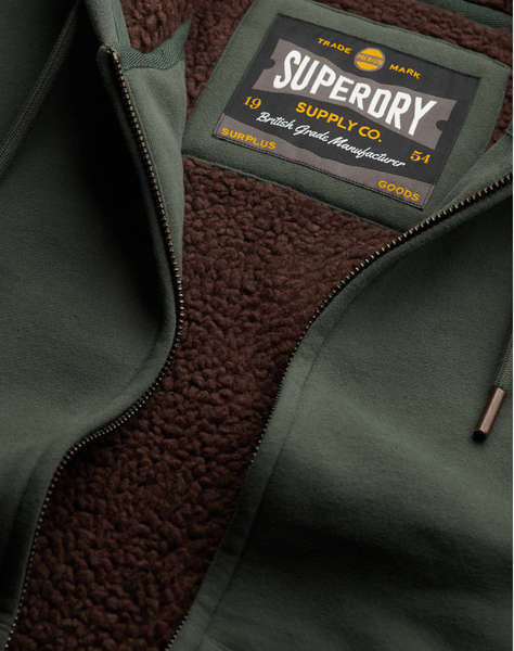 SUPERDRY D1 BORG LINED ZIPHOOD JACKET DE BARBATI
