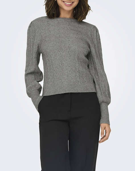 ONLY ONLKATIA LS STRUC PUFF ONECK CC KNT