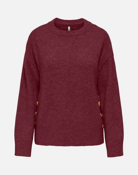 ONLY ONLRENE LIFE LS BUTTON O-NECK CC KNT
