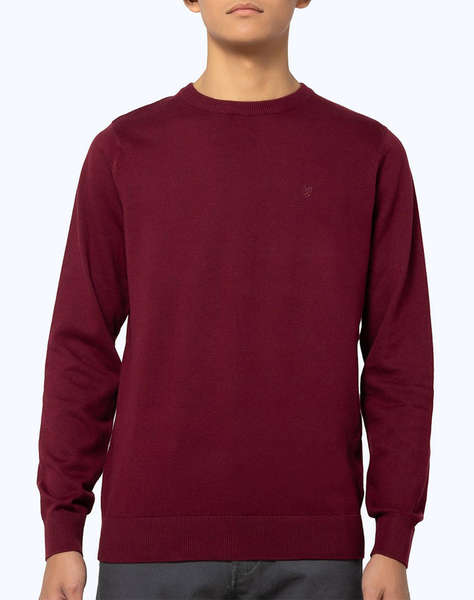 BOSTONIANS Pulover DIN BUMBAC DECOLTEU REGULAR FIT