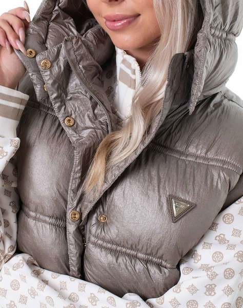 GUESS ERNESTINE CROP PADDED VEST GEACA DE DAMA