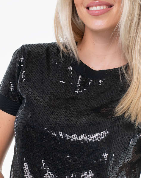 GUESS SS CN JUNIPER SEQUINS SWTR TOP DE DAMA