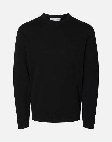 SELECTED SLHRAVI LS KNIT STRUCTURE CREW NECK