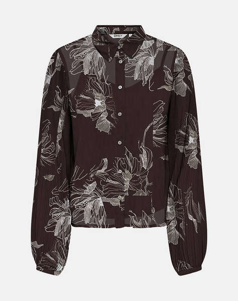 ONLY ONLSTAR LIFE L/S PLISSE SHIRT WVN