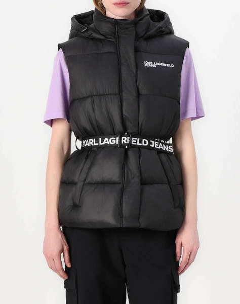 KARL LAGERFELD JEANS KLJ BELTED PUFFER VEST