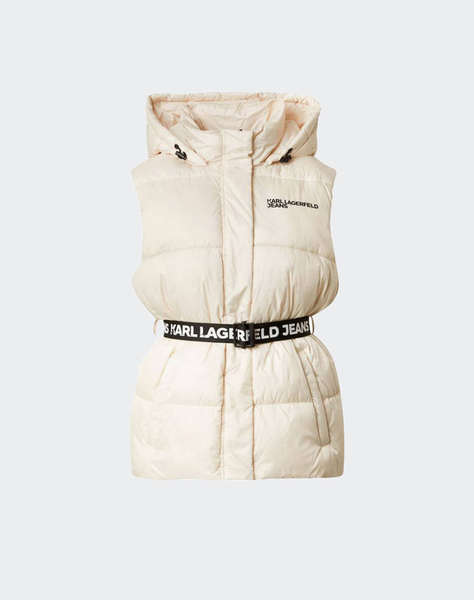 KARL LAGERFELD JEANS KLJ BELTED PUFFER VEST