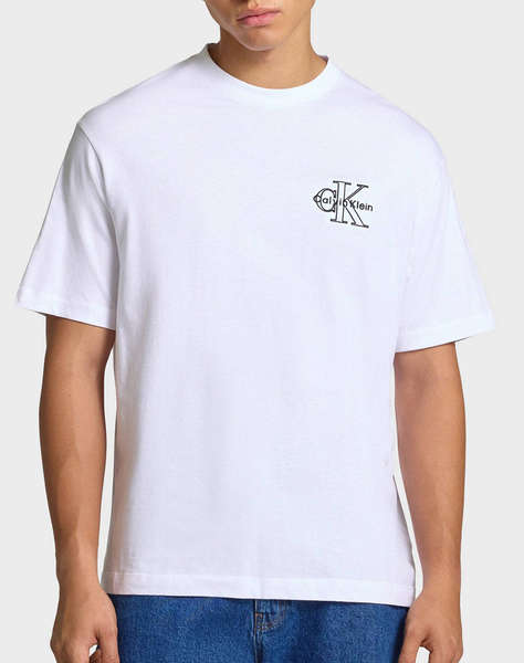 CALVIN KLEIN JEANS A- SS REL SEASONAL MONOLOGO TEE