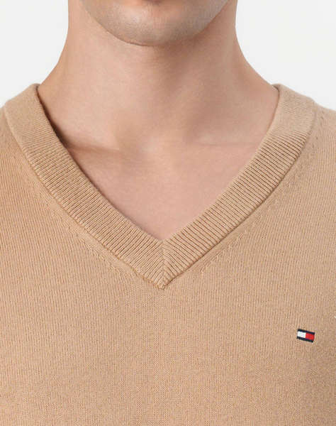 TOMMY HILFIGER PIMA ORG CTN CASHMERE V NECK