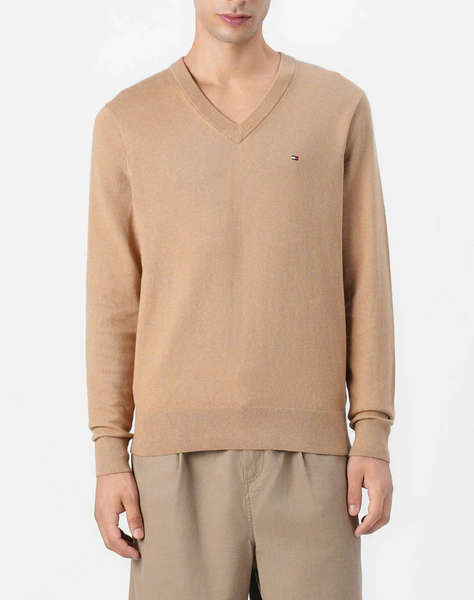 TOMMY HILFIGER PIMA ORG CTN CASHMERE V NECK
