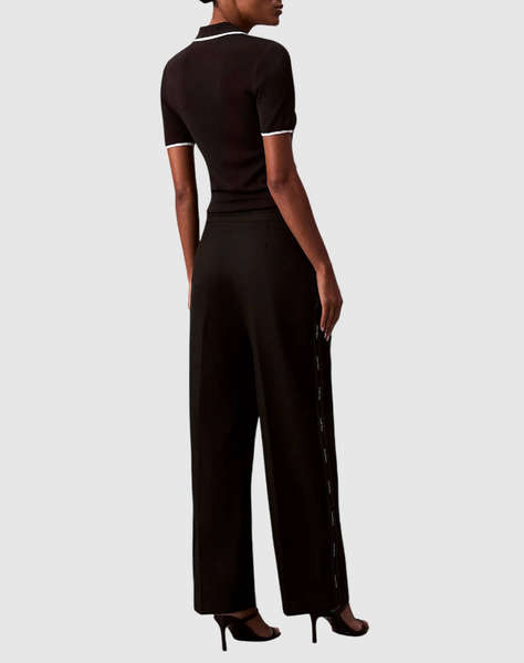 CALVIN KLEIN JEANS COTTON TWILL AOP LOGO STRIPE PAN