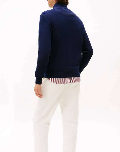 TOMMY HILFIGER PIMA ORG CTN CASHMERE ZIP MOCK