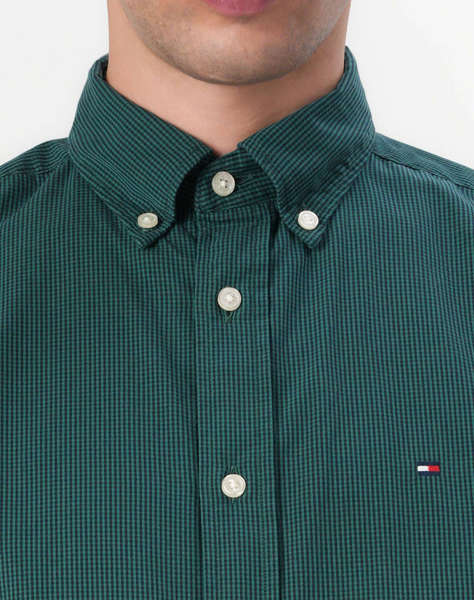 TOMMY HILFIGER FLEX POPLIN MICRO GINGHAM SHIRT