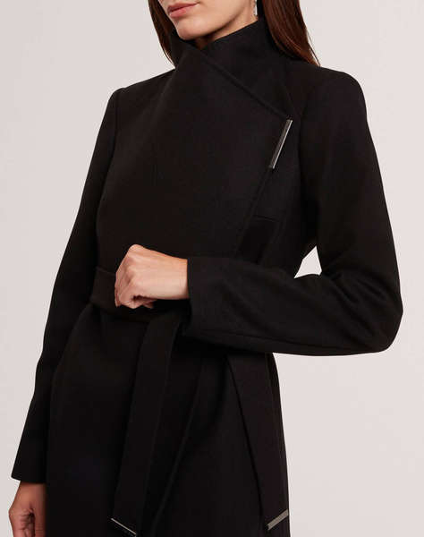 TED BAKER ROSESS Short Belted Wool Wrap Coat