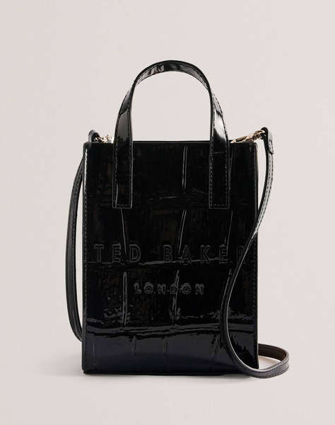 TED BAKER GATOCON Croc Effect Mini Icon Bag (Dimensiuni: 14 x 18 x 5cm.)