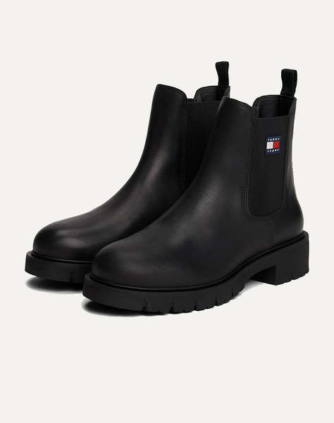 TOMMY JEANS TJW CHELSEA LEATHER BOOT