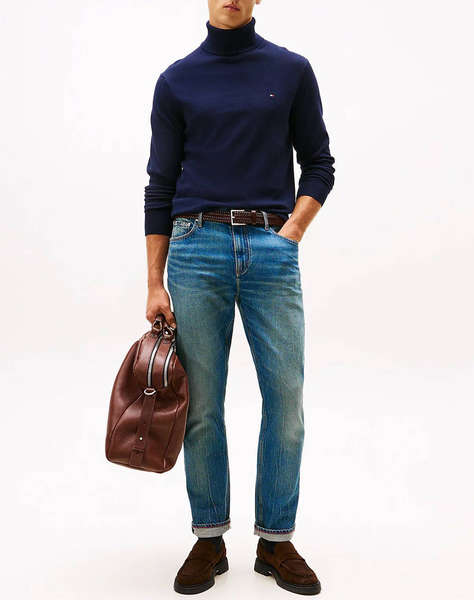 TOMMY HILFIGER PIMA ORG CTN CASHMERE ROLL NECK