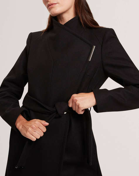 TED BAKER ROSE Mid Length Belted Wool Wrap Coat